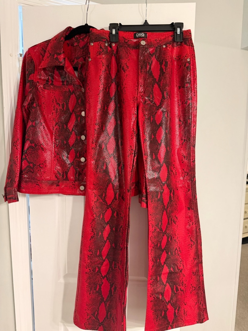 D&G Dolce & Gabbana 2-Piece Set Jeans + Jacket | Snake Print | Unverified Auth - Picture 4 of 14